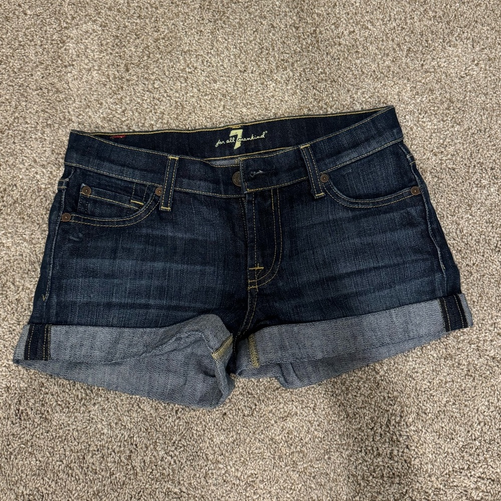 7 for all mankind denim shorts